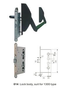 1300 Series Mortise Cylinder Panic Exit Device